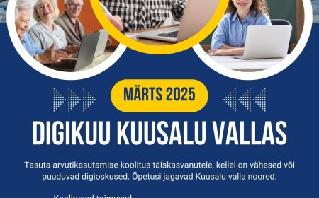 Digikuu raames toimub märtsis tasuta arvutiõpe algajatele