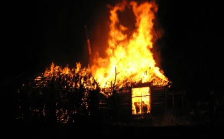 Mustametsa külas põles kuur ja maastik