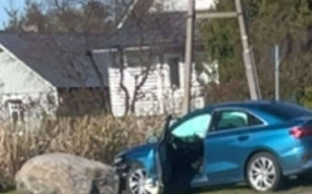 Liiklusõnnetus Kuusalu alevis: Audi A3 sõitis teelt välja, juht toimetati haiglasse