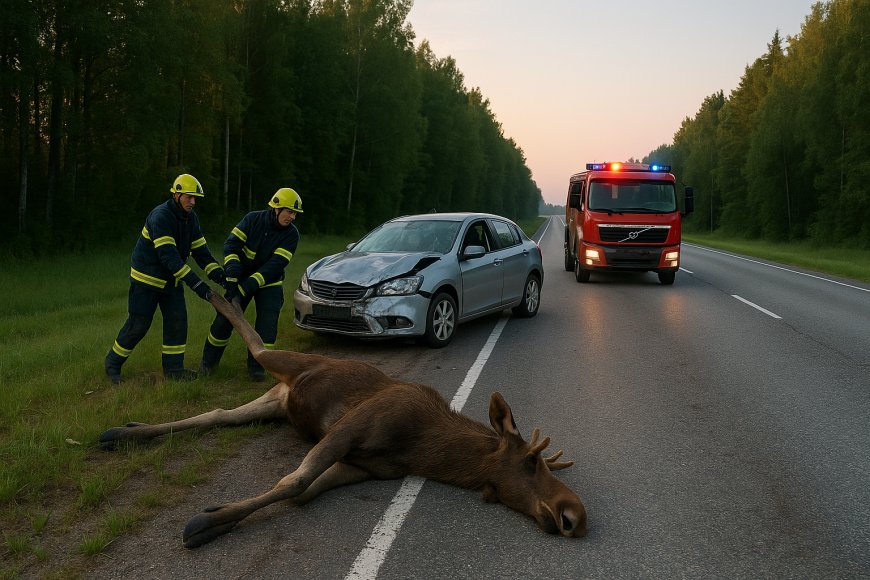 Kuusalu vallas toimus varahommikune liiklusõnnetus põdraga