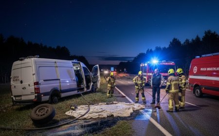 Õnnelik õnnetus Tallinn-Narva maanteel: kaubikul tuli sõidu pealt ratas alt
