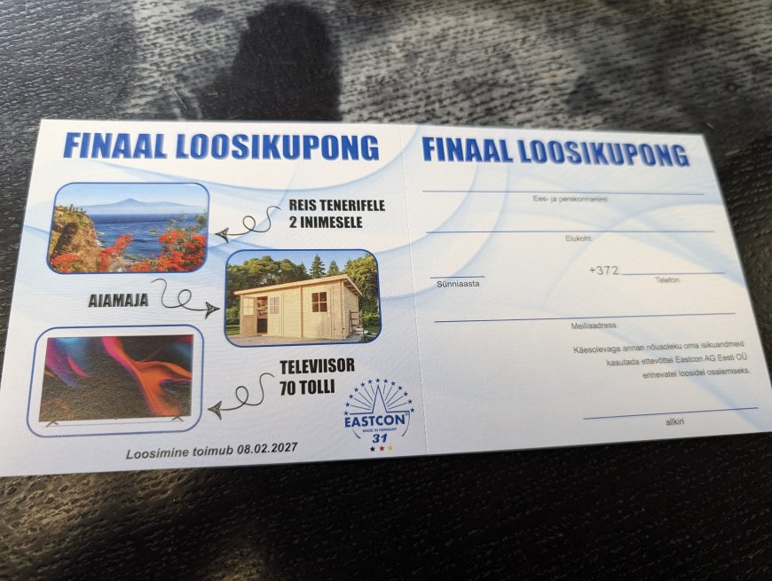 Tenerife reis või hoopis 2000-eurone esitlus? Kuusalu Elu uuris, mis peitub mai laada loosi „teise vooru“ taga