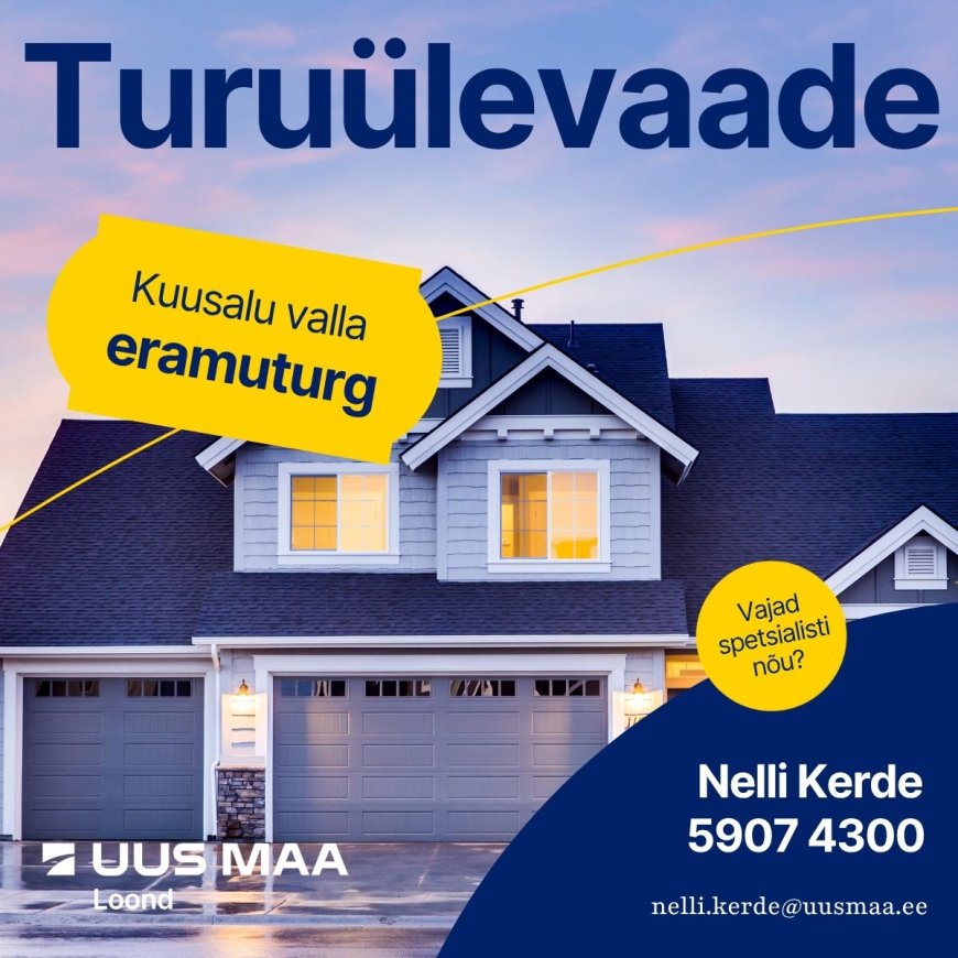 Kuusalu valla eramute turuülevaade 2026. aasta I kvartali seisuga